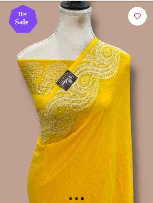 New Arviel Banarasi Soft Dybal Warm Silk Saree | Lightweight Designer Saree with Gold Zari Border
