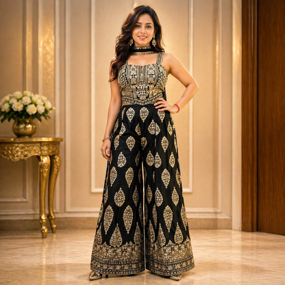 Premium Georgette Sharara Set for Women | Party Wear Designer Suit