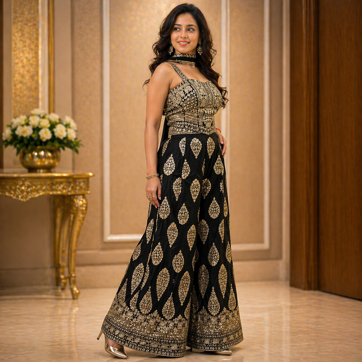 Premium Georgette Sharara Set for Women | Party Wear Designer Suit