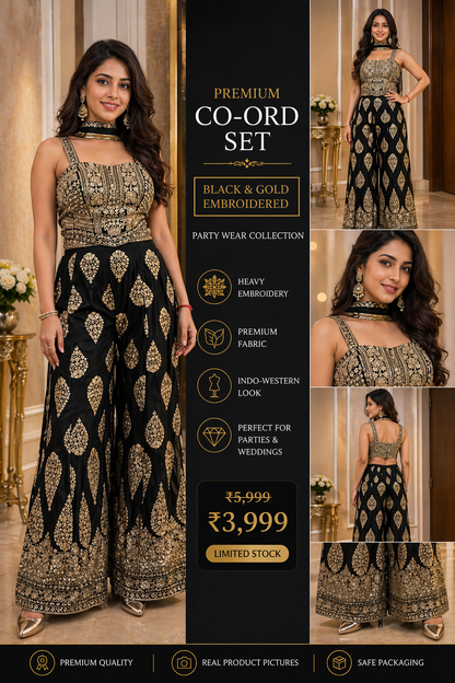 Premium Georgette Sharara Set for Women | Party Wear Designer Suit