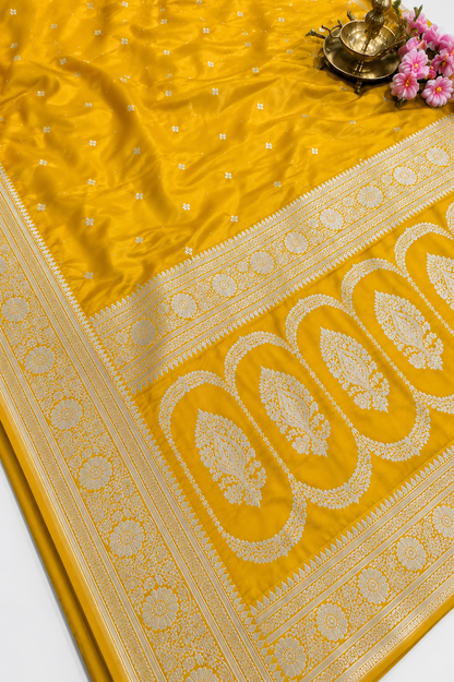 Premium Mashru Katan Silk Saree | Rich Zari Weaving Traditional Saree