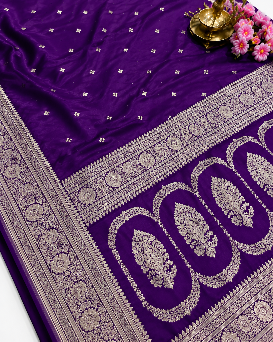 Premium Mashru Katan Silk Saree | Rich Zari Weaving Traditional Saree
