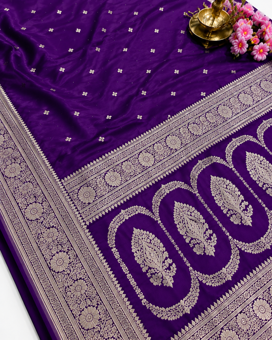 Premium Mashru Katan Silk Saree | Rich Zari Weaving Traditional Saree